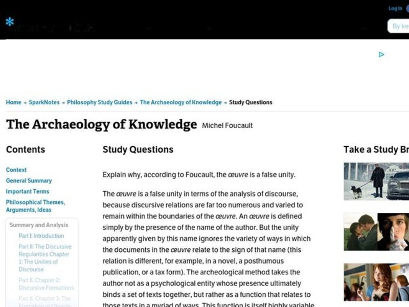 The Archaeology of Knowledge Interactive