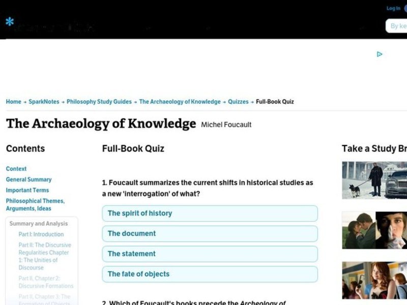 The Archaeology of Knowledge Interactive