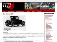 The Automobile Lesson Plan