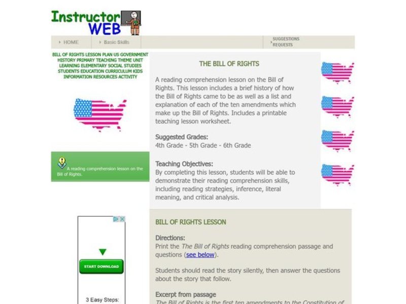 The Bill of Rights Lesson Plan