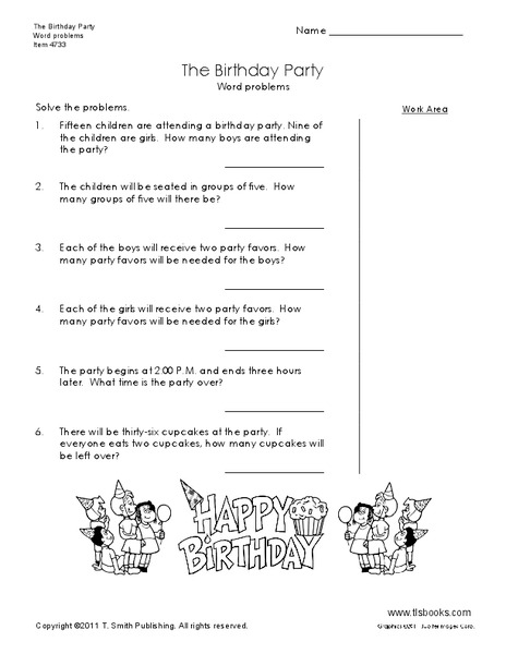 The Birthday Party Worksheet