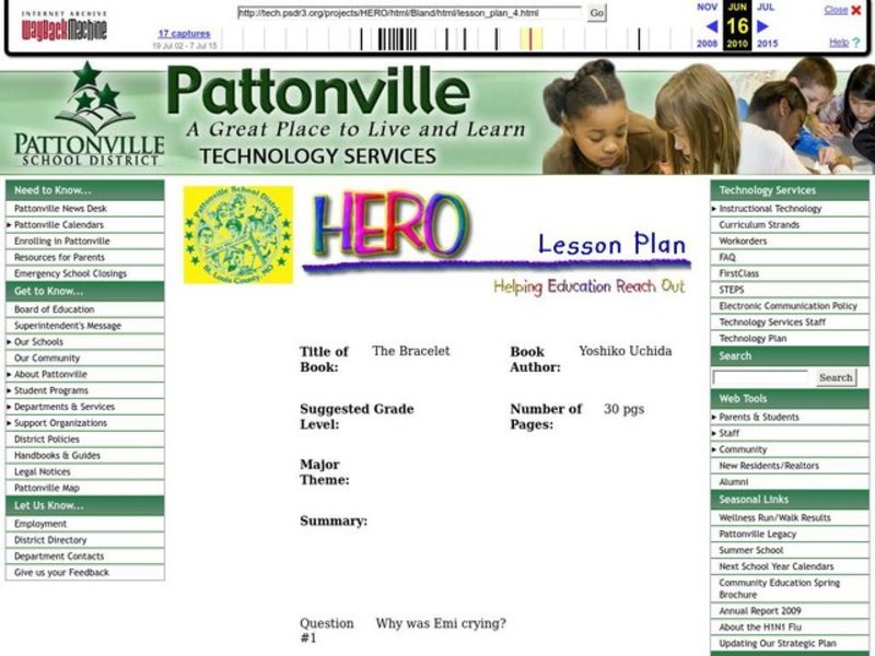 The Bracelet Worksheet