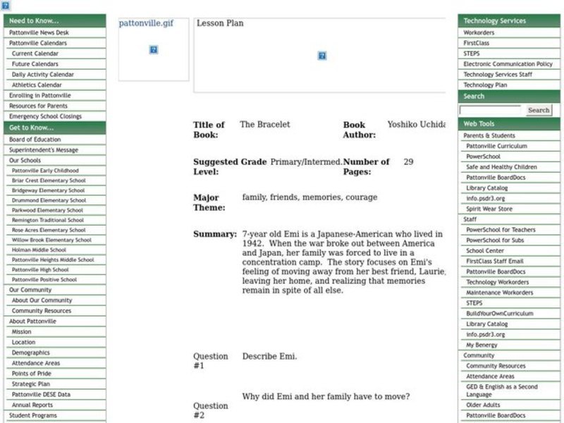 The Bracelet Worksheet