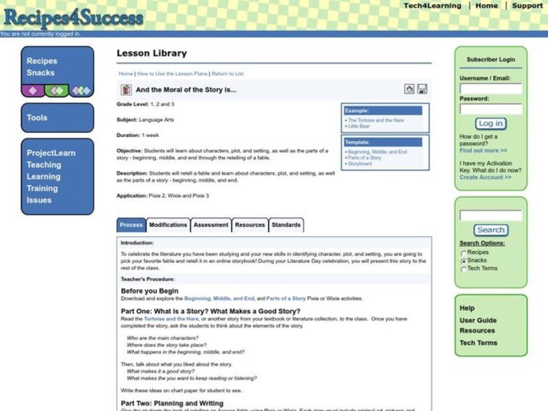 And the Moral of the Story is... Lesson Plan