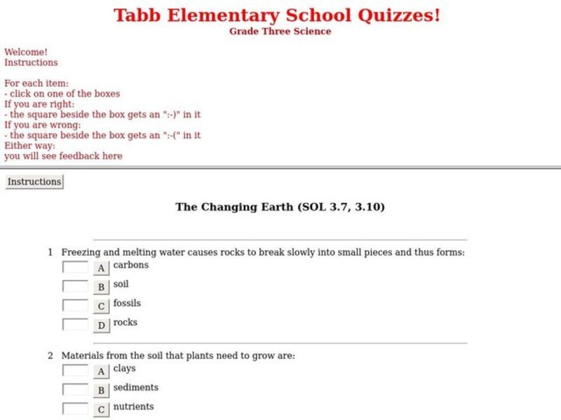 The Changing Earth Interactive