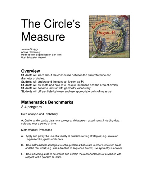 The Circle's Measure Lesson Plan