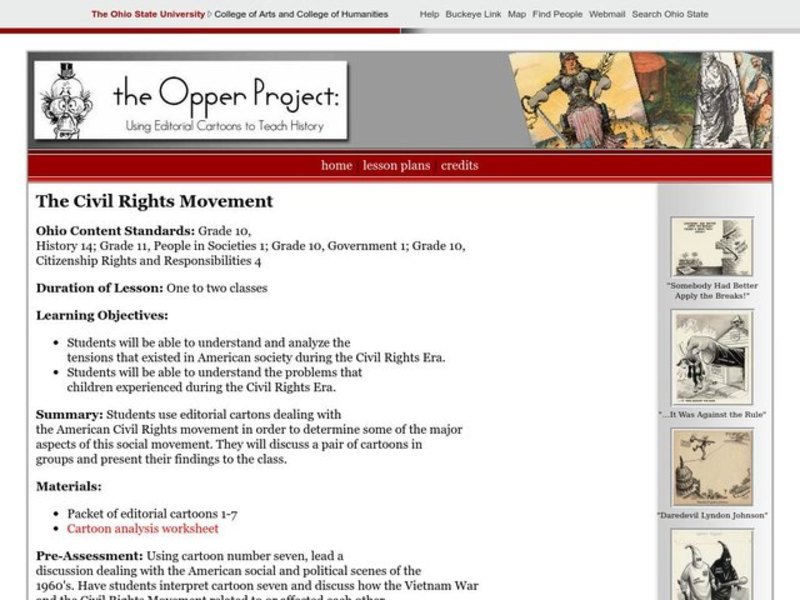 The Civil Rights Movement Lesson Plan
