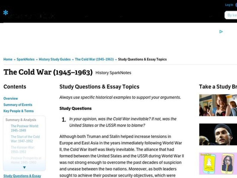 The Cold War (1945–1963) Interactive