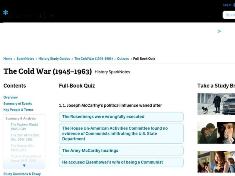 The Cold War (1945–1963) Interactive