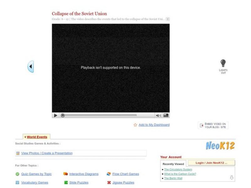 The Collapse of the Soviet Union Instructional Video