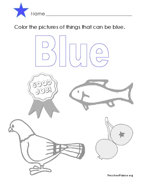 The Color Blue Lesson Plan