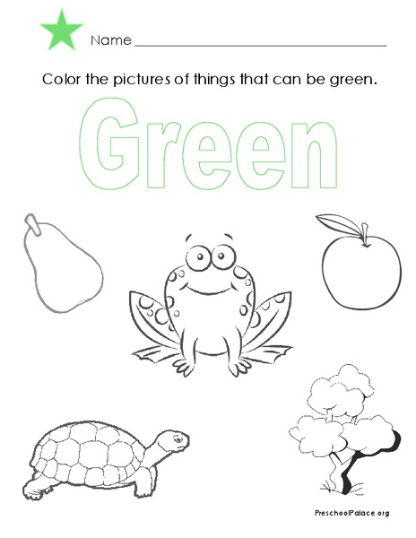 The Color Green Lesson Plan