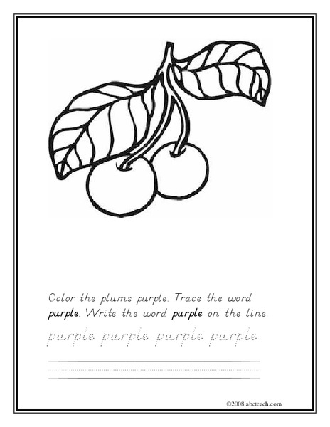 The Color Purple Worksheet