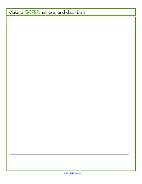 The Color Green Worksheet