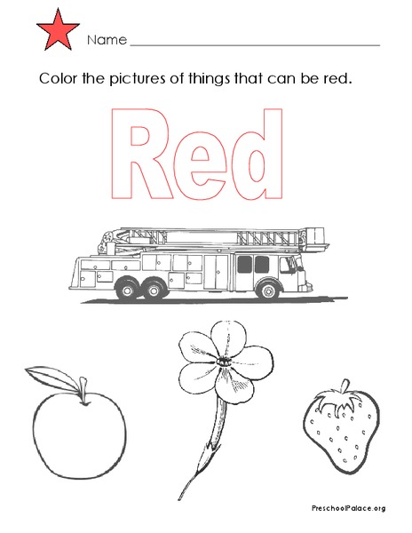 The Color Red Lesson Plan