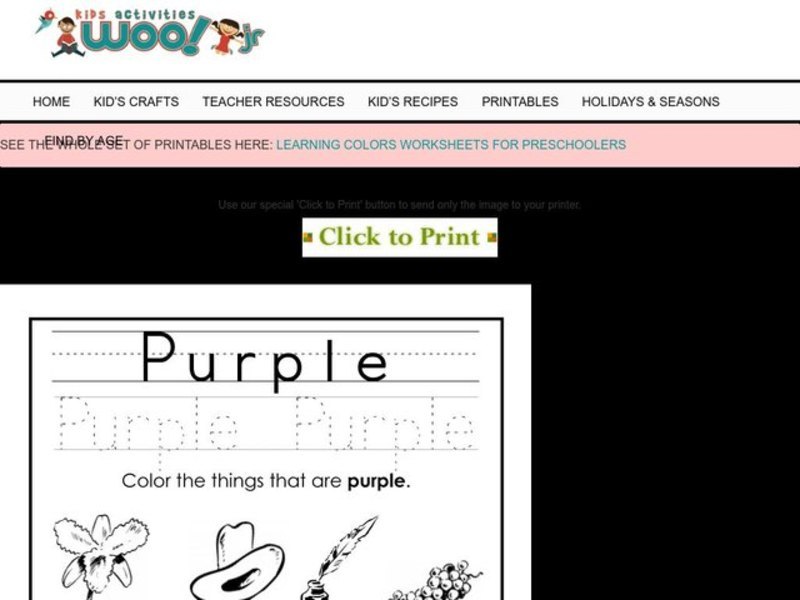 The Color Purple Worksheet