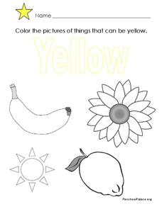 The Color Yellow Lesson Plan