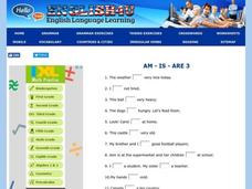 Am, Is, Are Interactive