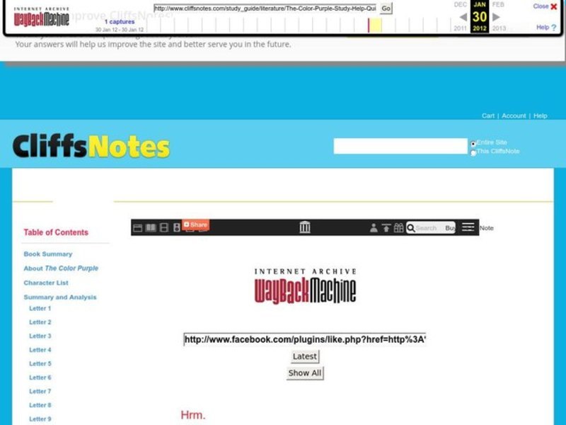 The Color Purple Quiz Interactive