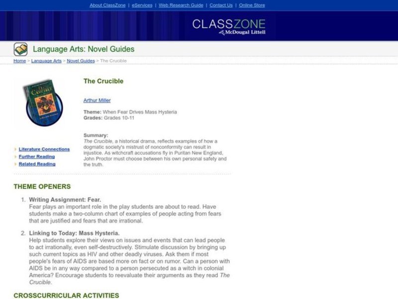 The Crucible Lesson Plan