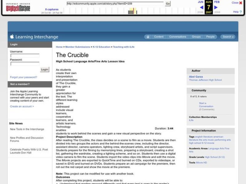 The Crucible Lesson Plan