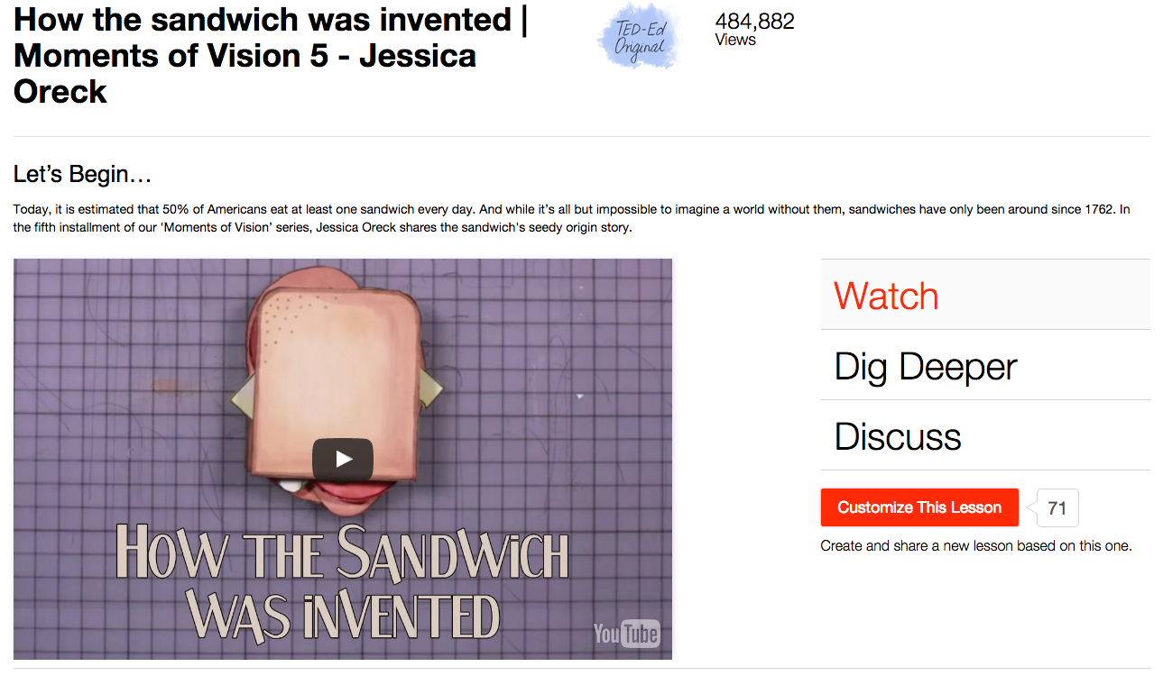 How the Sandwich Was Invented Instructional Video
