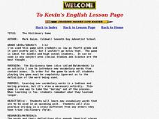 The Dictionary Game Lesson Plan