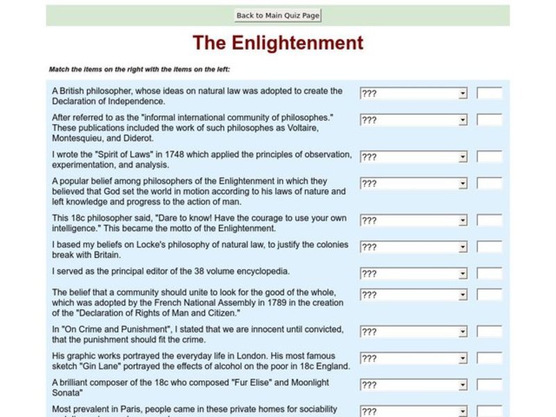 The Enlightenment Interactive