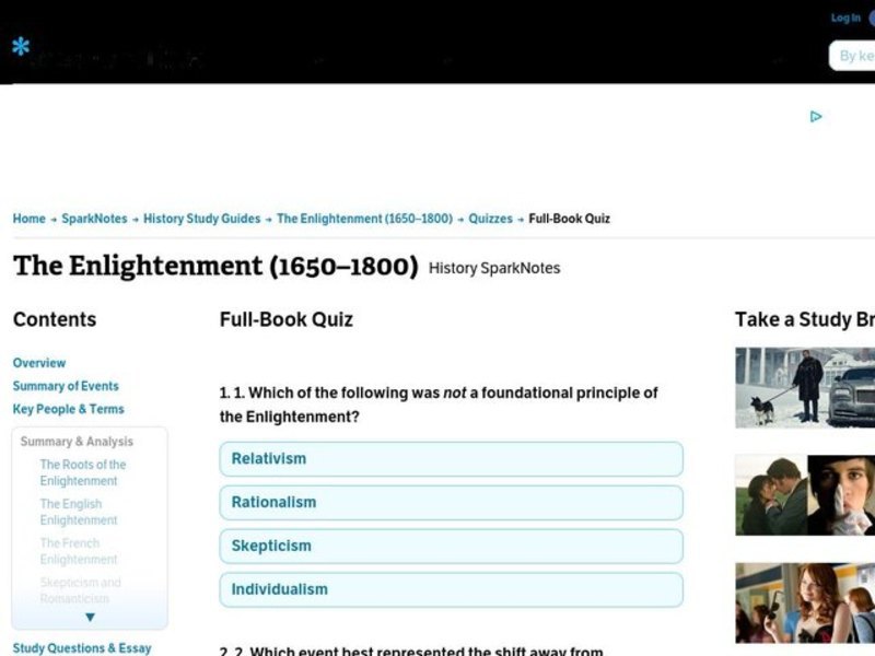 The Enlightenment (1650–1800)      Interactive