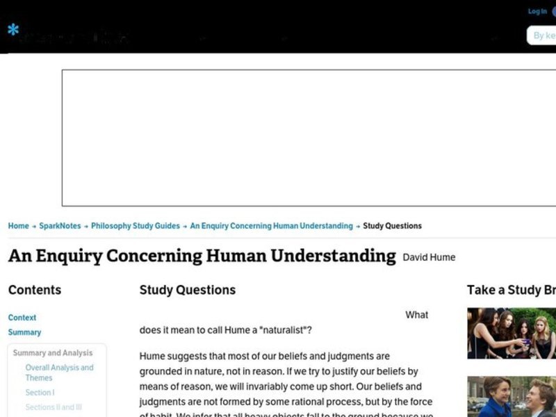 An Enquiry Concerning Human Understanding Interactive
