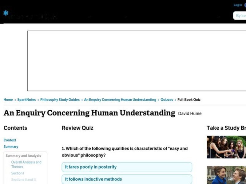 An Enquiry Concerning Human Understanding Interactive