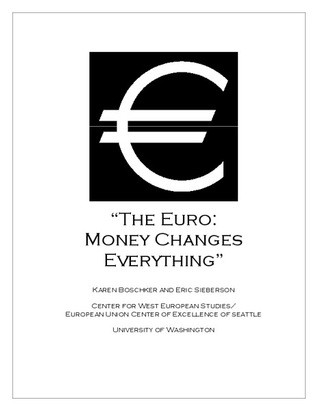 The Euro: Money Changes Everything Lesson Plan