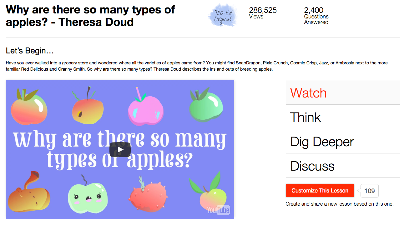 Why Are There so Many Types of Apples? Instructional Video