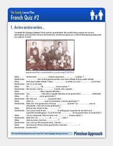 The Family  Worksheet