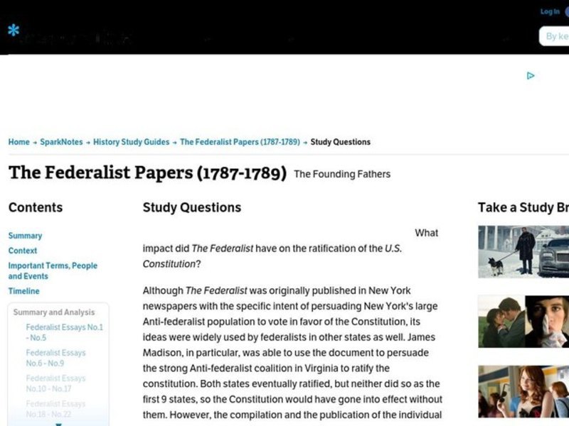 The Federalist Papers Interactive