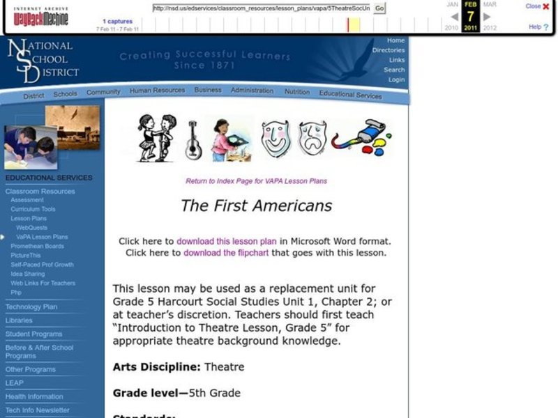 The First Americans Lesson Plan