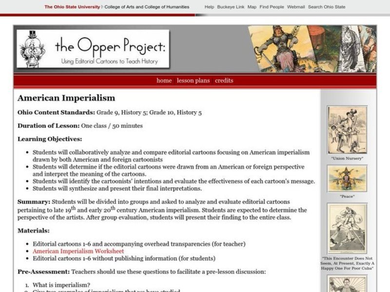 American Imperialism Lesson Plan