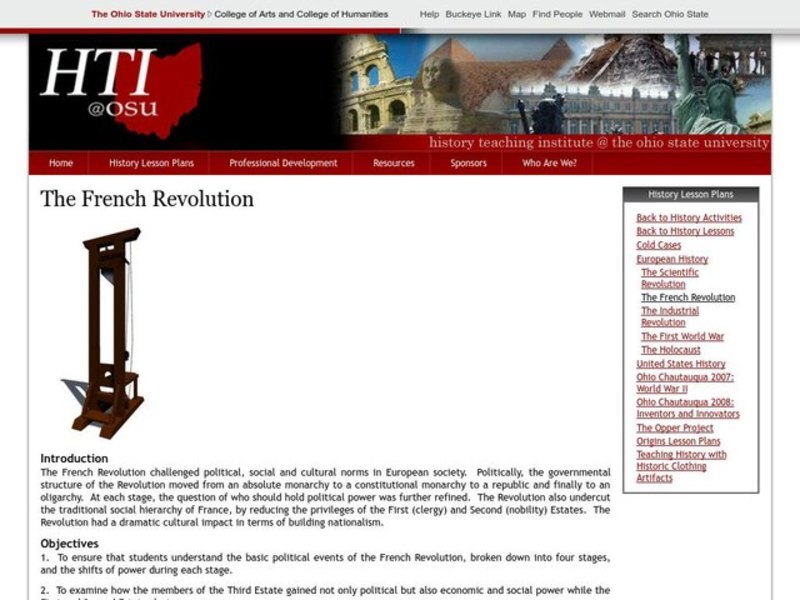 The French Revolution Lesson Plan