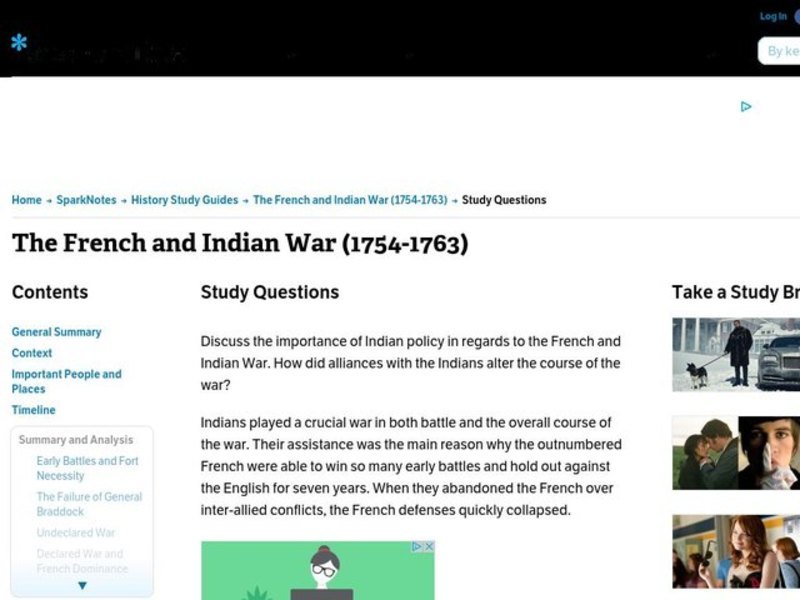 The French and Indian War (1754-1763) Interactive