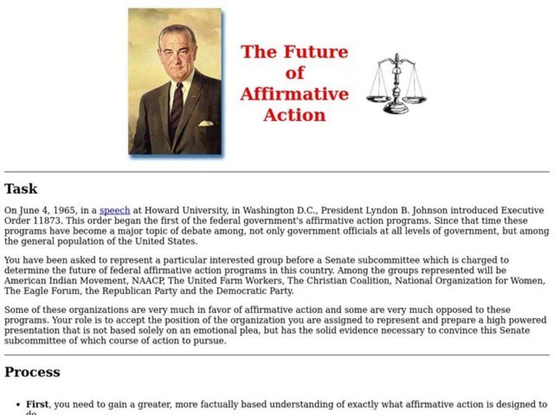The Future of Affirmative Action Lesson Plan