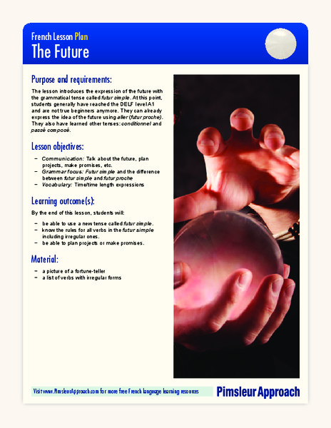 The Future  Lesson Plan
