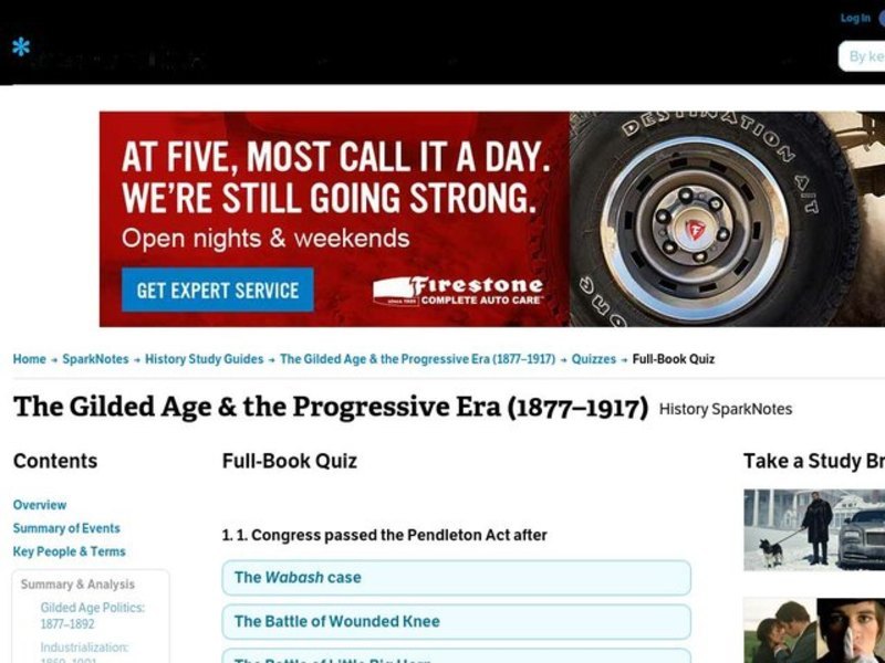 The Gilded Age & the Progressive Era (1877–1917) Interactive