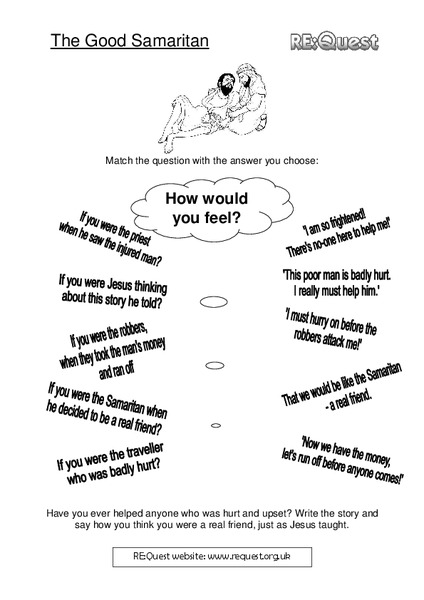 The Good Samaritan Lesson Plan