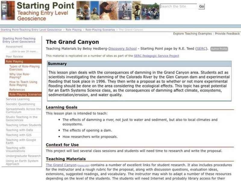The Grand Canyon Lesson Plan