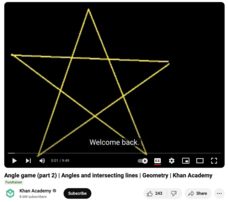 Angle Game (Part 2), Angles and Intersecting Lines Instructional Video