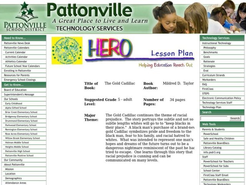 The Gold Cadillac Worksheet