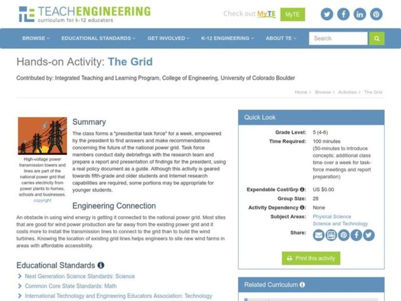 The Grid Lesson Plan