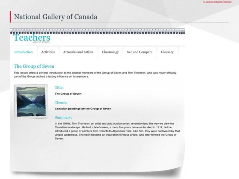 The Group of Seven Lesson Plan