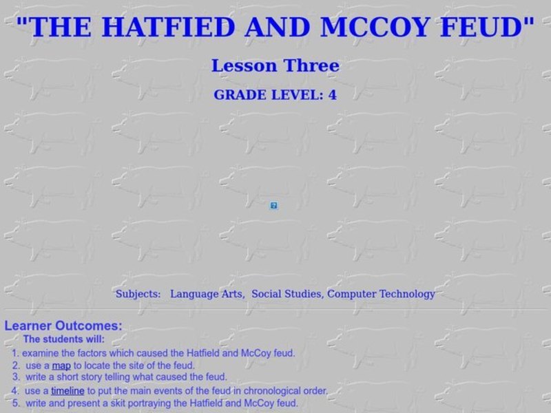 The Hatfield and McCoy Feud Lesson Plan