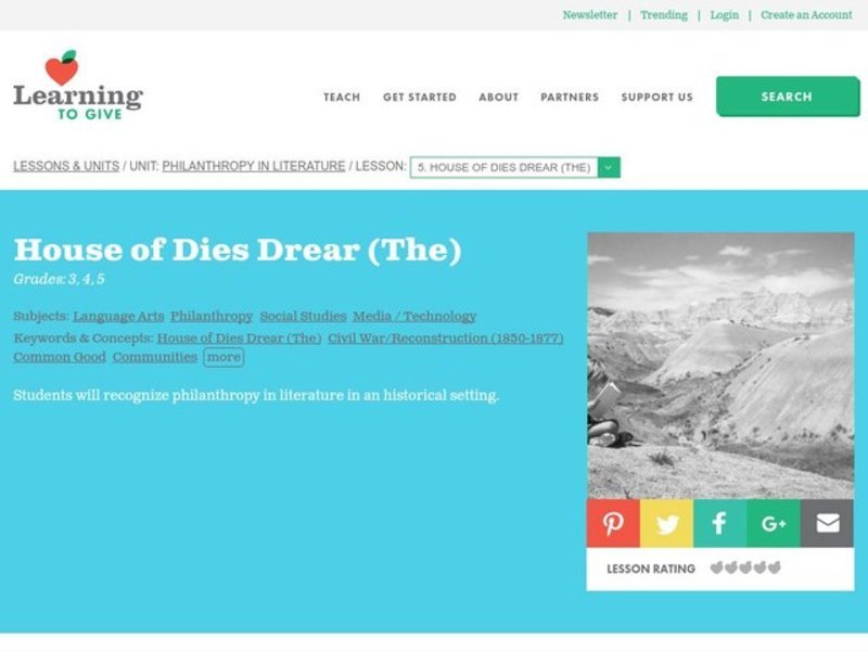 The House of Dies Drear Lesson Plan